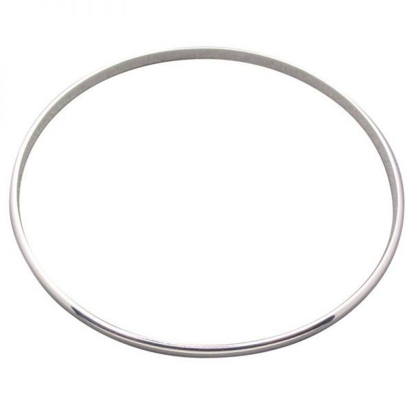 Sterling Silver Oval Bangle