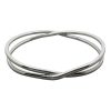 Sterling Silver Crossover Bangle