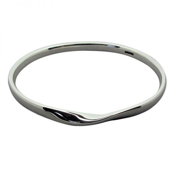 Sterling Silver Light Twist Bangle