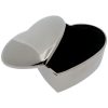 Silver Plated Heart Shaped Trinket Box-0