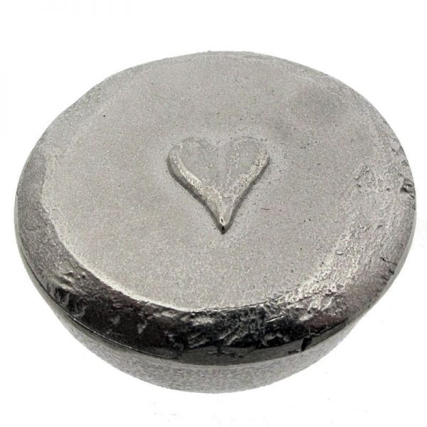 Pewter Heart Trinket Box-90