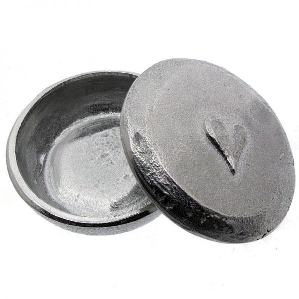 Pewter Heart Trinket Box-0