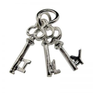 'I love you' keys charm-0