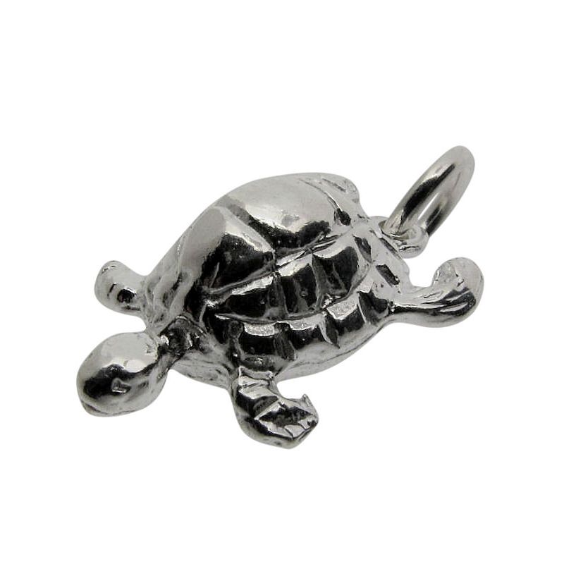 Sterling silver turtle charm