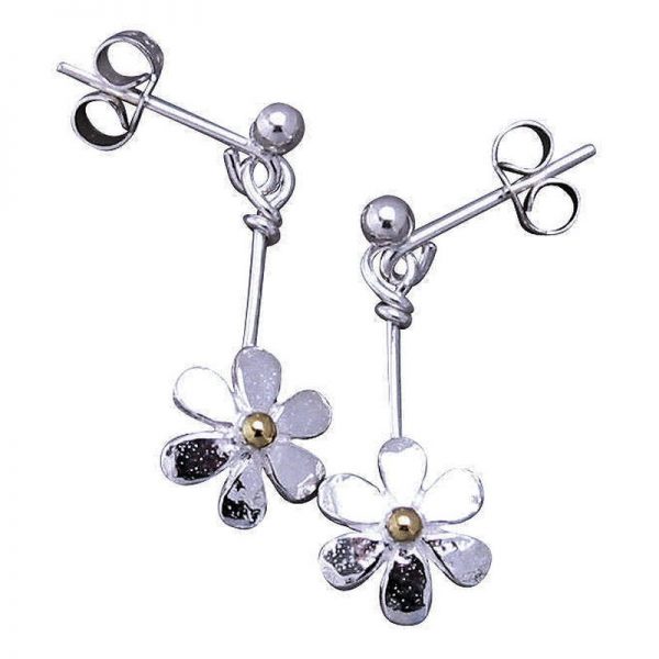 Stud-Drop Daisy Earrings-0