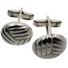Silver Woven Cufflinks-0