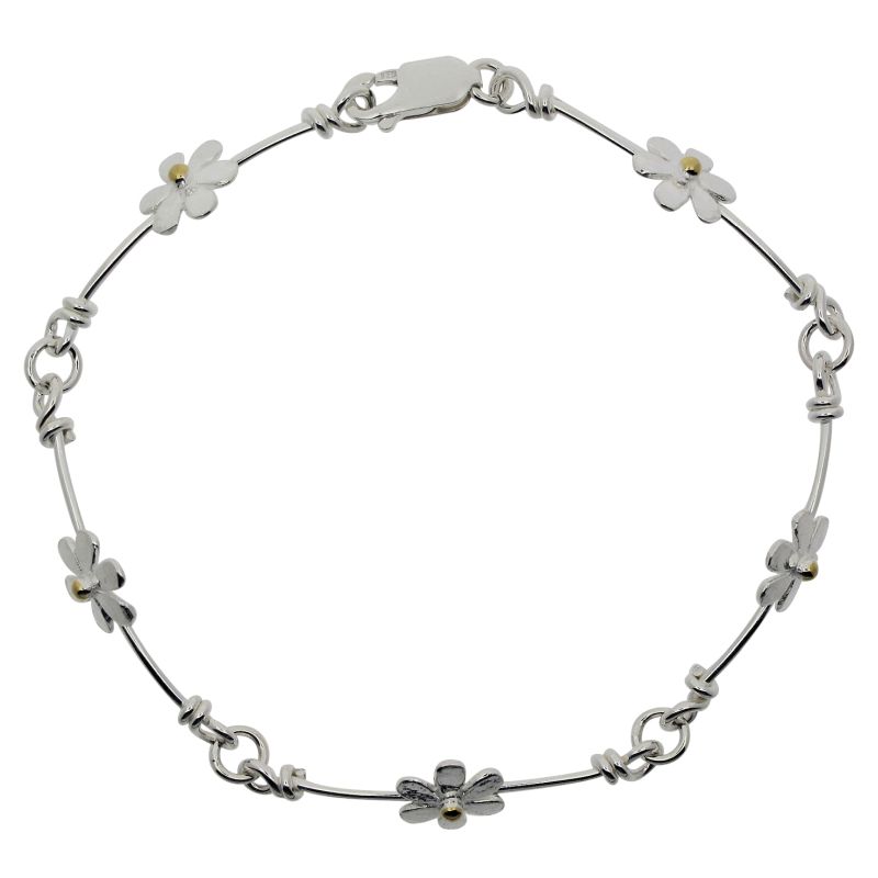Discover 72+ silver daisy bracelet - in.duhocakina