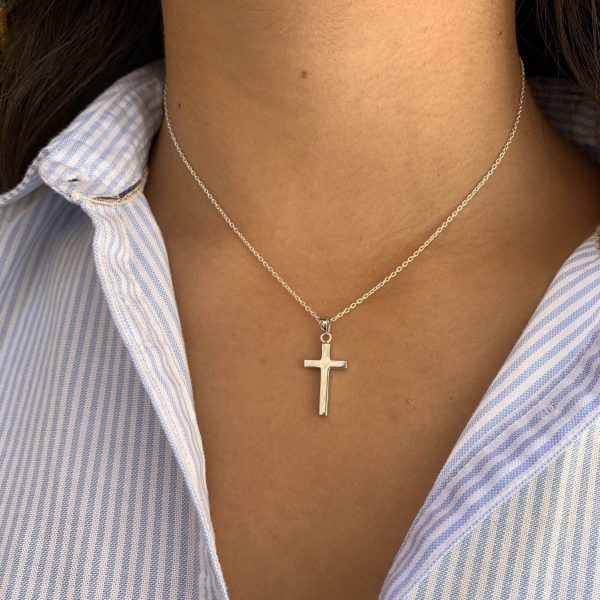 Silver Cross Necklace - Image 2