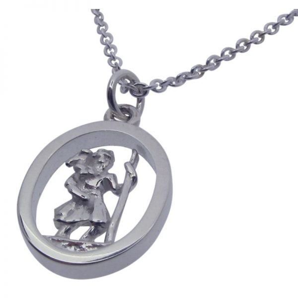 3D St Christopher Necklace-388