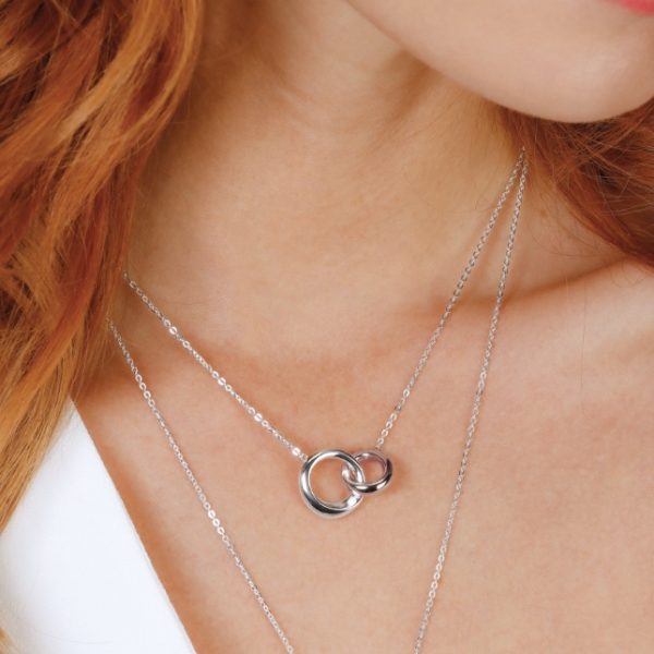 Interlocking Rings Necklace - Image 2