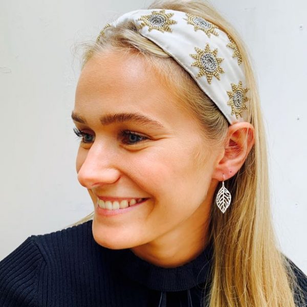 Leaf Silhouette Earrings - Image 2