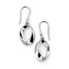 Twisted Oval Drop Earrings-0