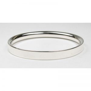 Heavy D-Section Bangle-0