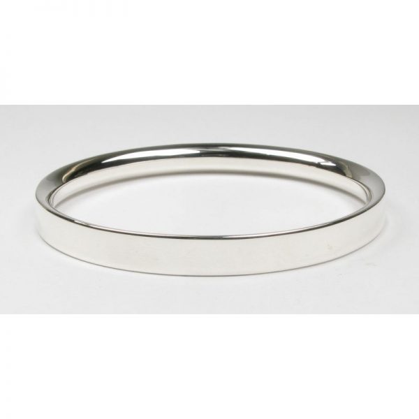 Heavy D-Section Bangle-0