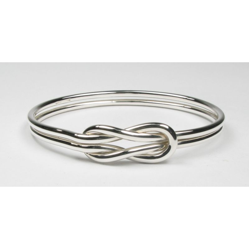 Silver knot best sale bangle
