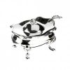 Silver Plated Condiment Pot and Spoon-0