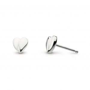 Mini Silver Heart Earrings