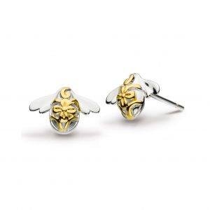 Silver Bee Earrings studs