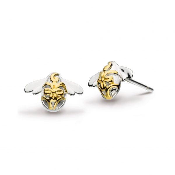 Silver Bee Earrings studs