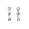 White Topaz and Diamond Stud Drops