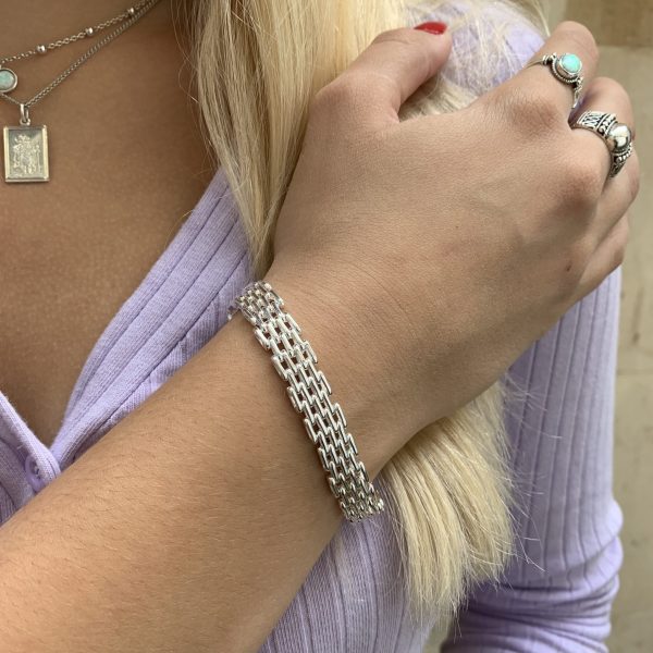 Sterling Silver Gate Bracelet - Image 3
