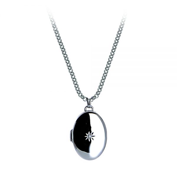 Sterling Silver Oval Locket