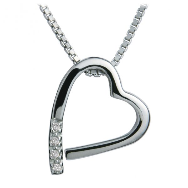 Enduring Heart Diamond Necklace