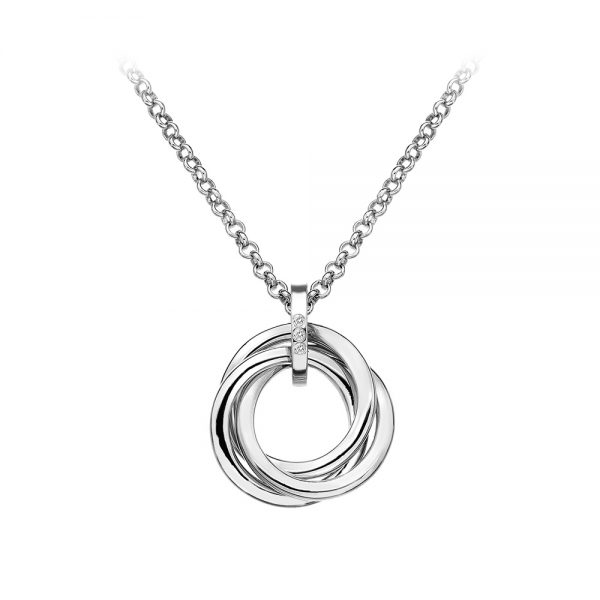 Interlocking Diamond Necklace