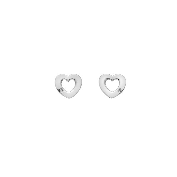 Diamond Heart Earrings - Image 3