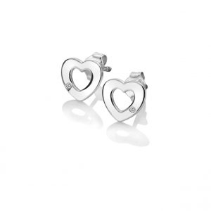 Diamond Heart Earrings