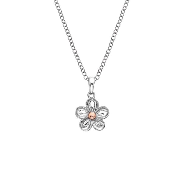 Diamond Forget-Me-Not Necklace