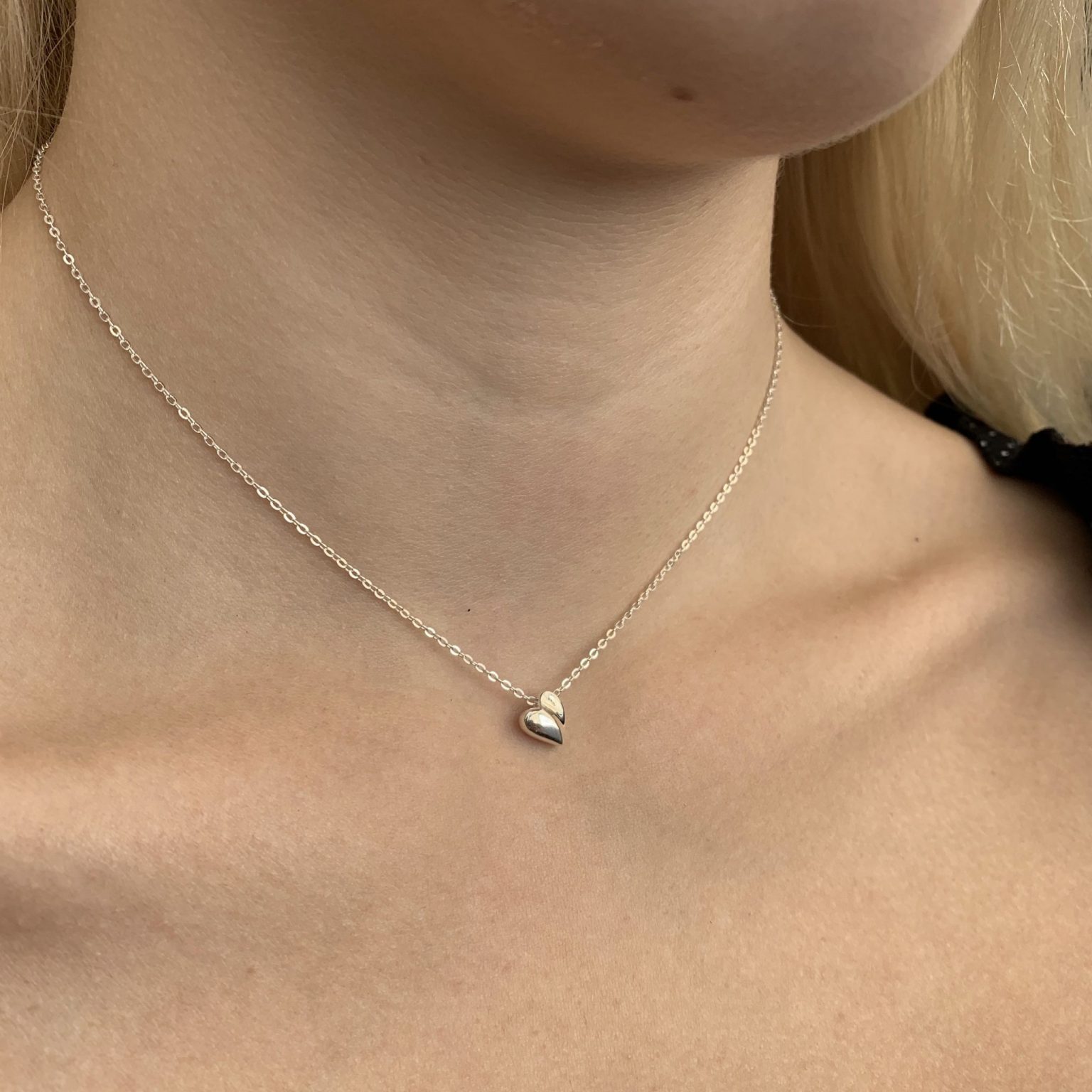 Mini Heart Necklace - The Silver Shop of Bath
