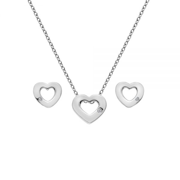 Diamond Heart Earrings - Image 4