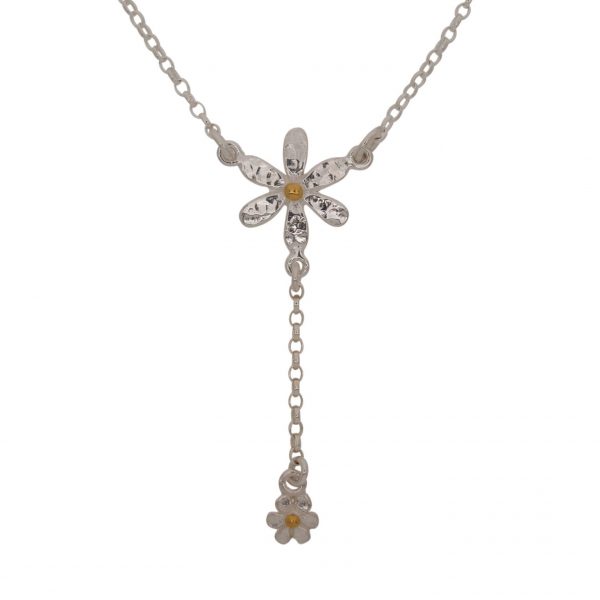 Silver Daisy Necklace