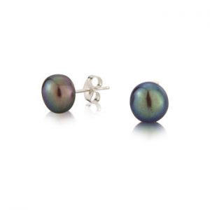 Black Pearl Stud earrings