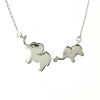 Mother and Baby Elephant Necklace