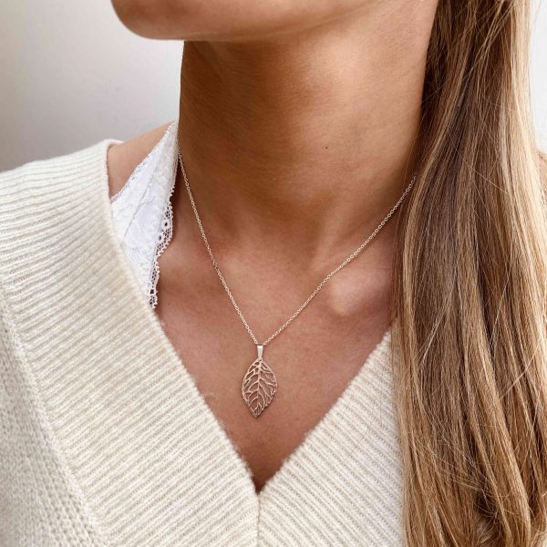 Leaf Silhouette Necklace - Image 2