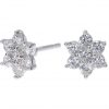 Sparkling Flower stud earrings