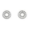 Sparkling Circle Stud Earrings