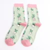 Ladies Cactus Pot Plants Bamboo Socks