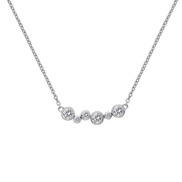 Diamond Bar Necklace The Silver Shop of Bath