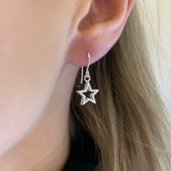 Silver Open Star Necklace - Image 4