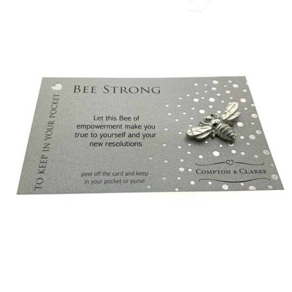 "Bee Strong" Pocket Charm