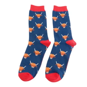 Men's Highland Cow Bamboo Socks