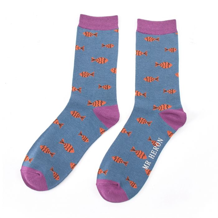 Men's Fish Bamboo Socks The Silver Shop of Bath