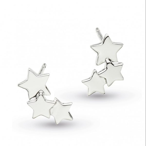 Triple star shop stud earrings