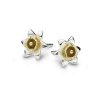 Sterling Silver Daffodil Earrings