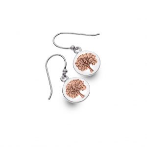 Rose Gold Tree earrings