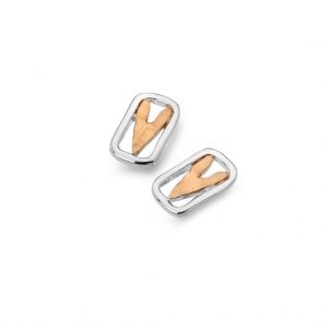 Golden Love Stud Earrings