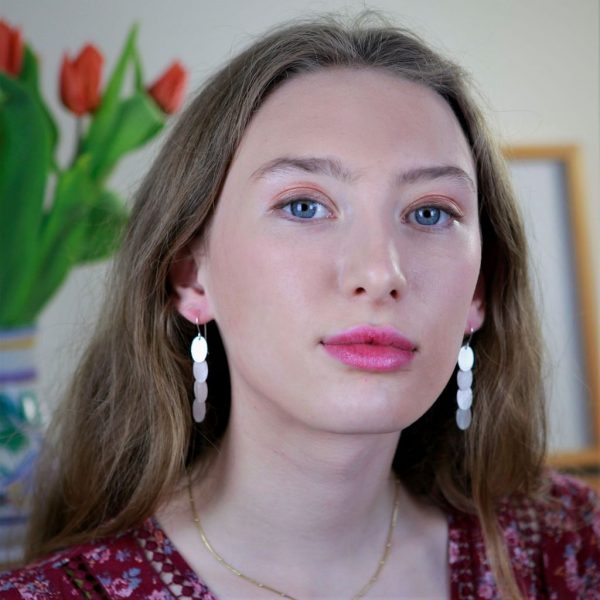Disc drop earrings - Image 2